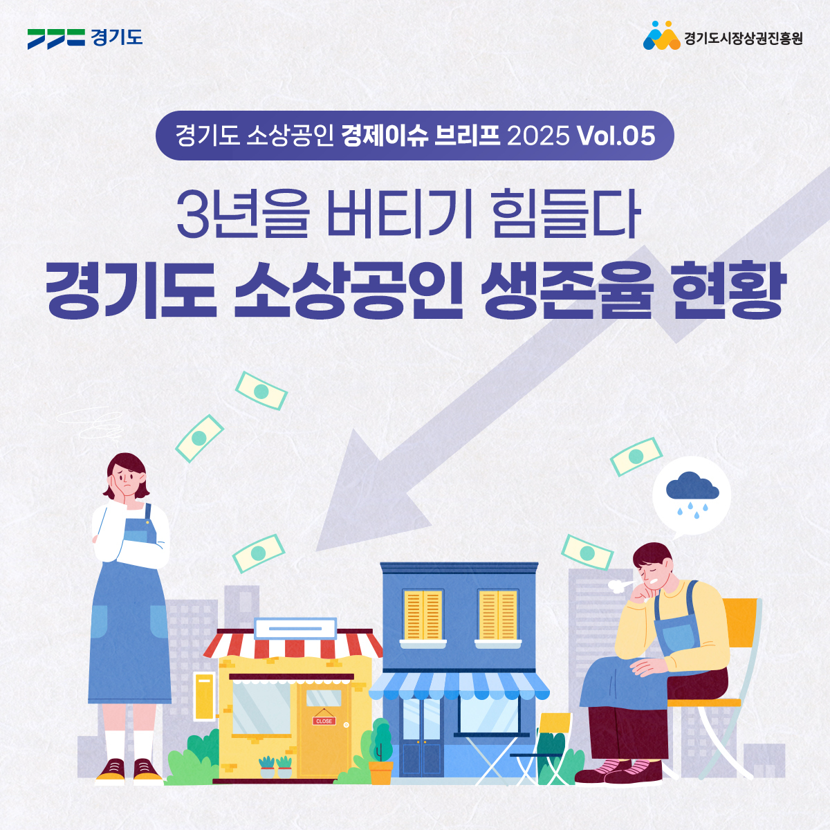 3년을 버터기 힘들다, 경기도 소상공인 생존율 현황